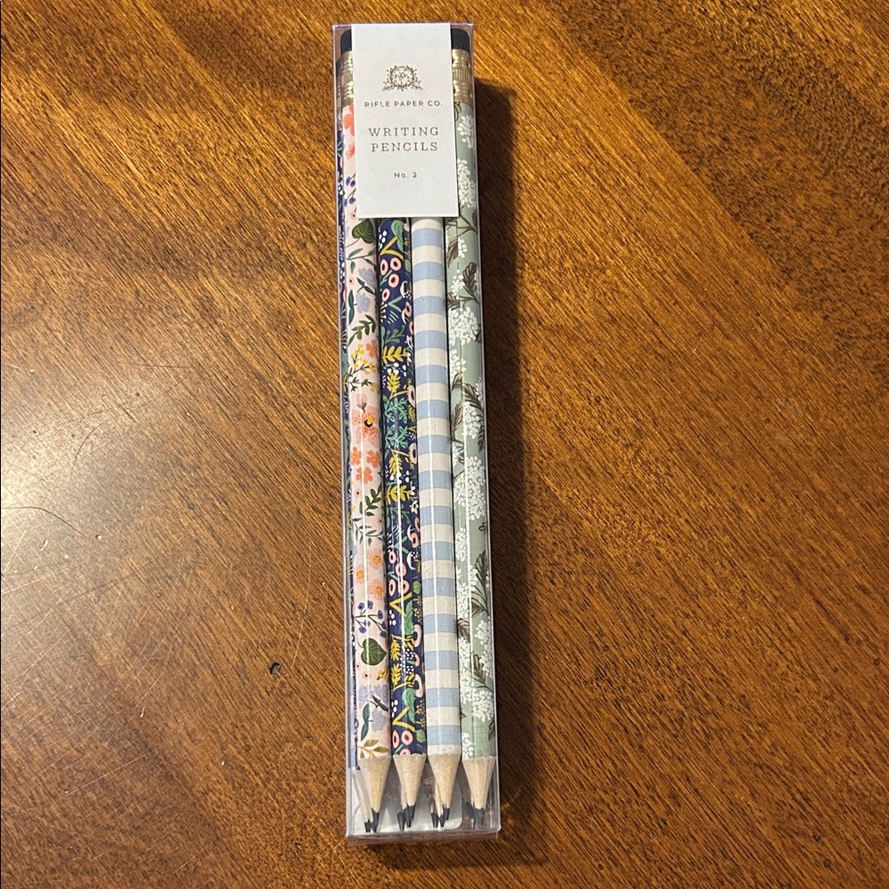 Rifle Paper Co. Floral and Striped Pencil Set NIB